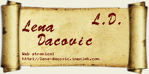 Lena Dacović vizit kartica
